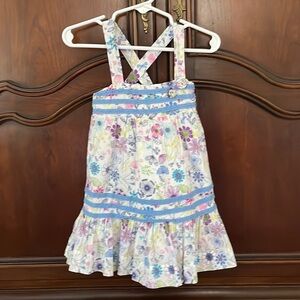 ANGEL DEAR Floral Sundress Size 18-24M VGUC
